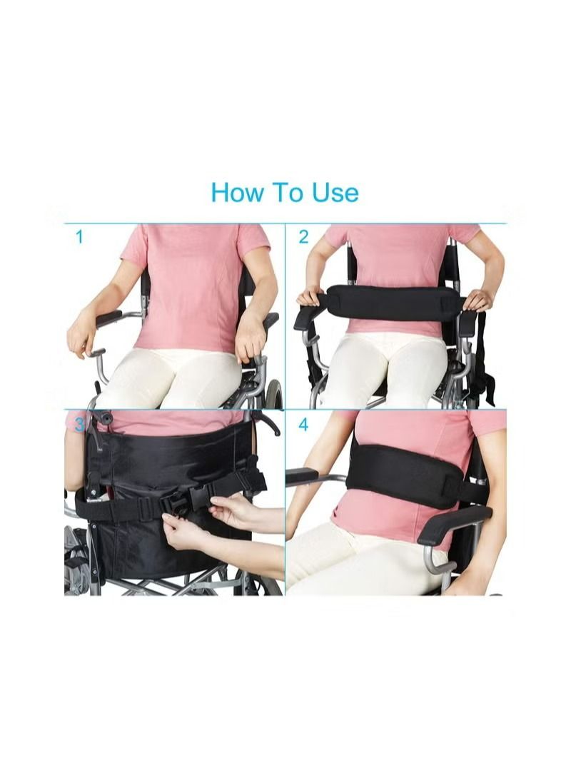 Generic 1 Pcs Wheelchair Safety Strap Seat Belt Anti-Slip and Anti-Fall Wheelchair Fixation Belt for Patients and Elderly  - Image 2