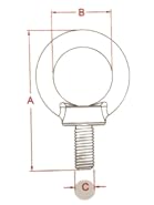 US STAINLESS 4 Pieces Stainless Steel 316 5/16" Lifting Eye Bolt 5/16" UNC Marine Grade Pitch of 18 - Image 5