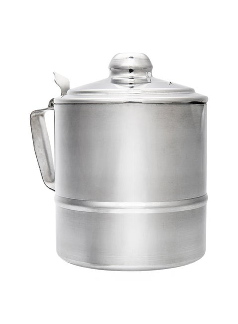ALSANIDI, Boiling Proof Fountain, National coffee Dallah, Silver, Size 16 Cm