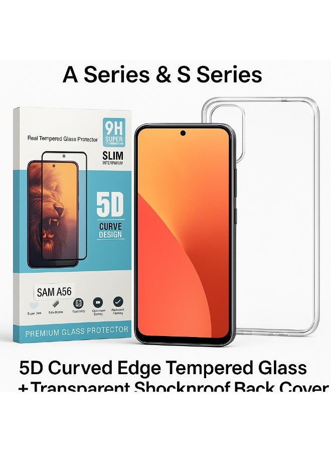 Screen Protector for Samsung Galaxy A56 / S24 FE – 5D Full‑Glue Tempered Glass, 9H Hardness, Black Edge, Anti‑Scratch, Case‑Friendly, Oleophobic Coating, HD Clarity - Image 5