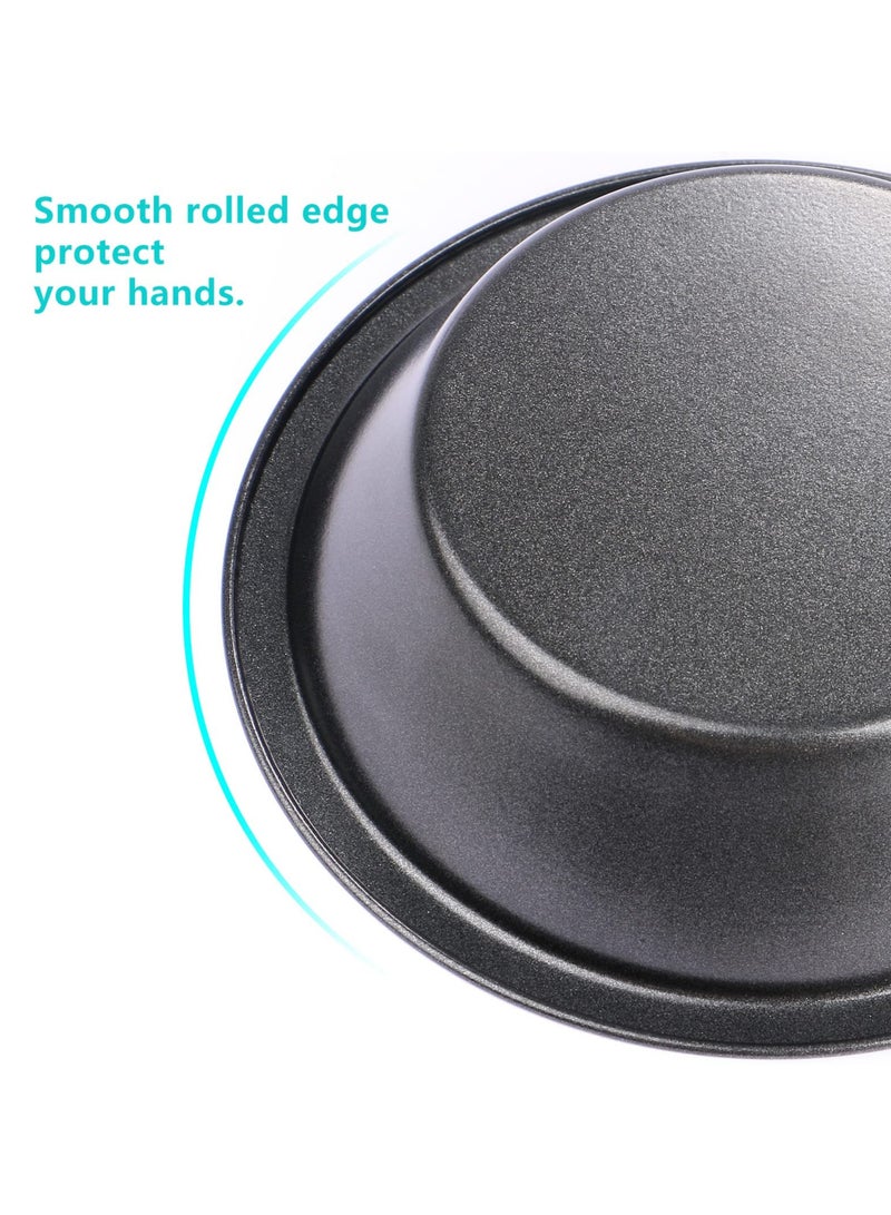SYOSI SYOSI Round Mini Tart Tins Pie Dishes Quiche Pie Tart Tins Non-Stick Coating Quiche Baking Moulds Set of 6 (12.7x8x3cm) - Image 4