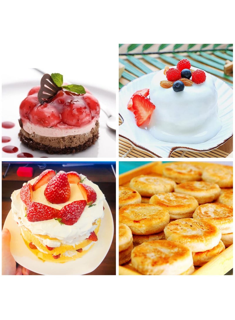 SYOSI SYOSI Round Mini Tart Tins Pie Dishes Quiche Pie Tart Tins Non-Stick Coating Quiche Baking Moulds Set of 6 (12.7x8x3cm) - Image 5