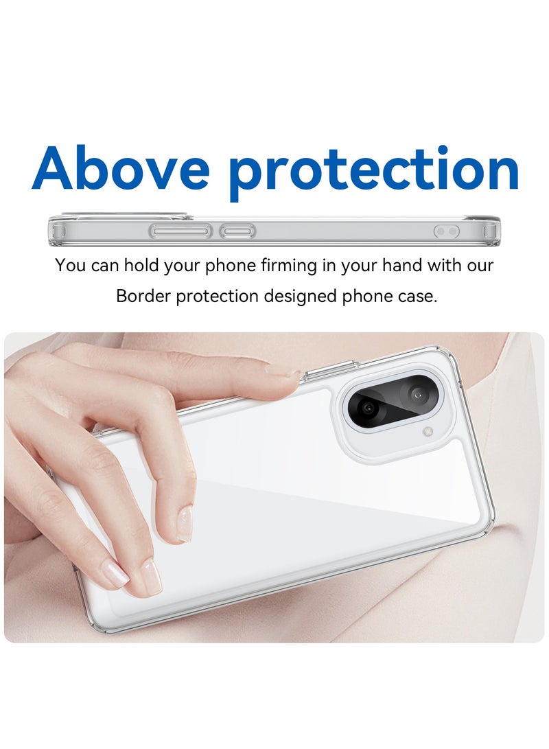 CHEROSIN حافظة هاتف لـ OnePlus Nord CE5 5G خلفية شفافة حماية من الصدمات بامبرز ناعمة - Image 3