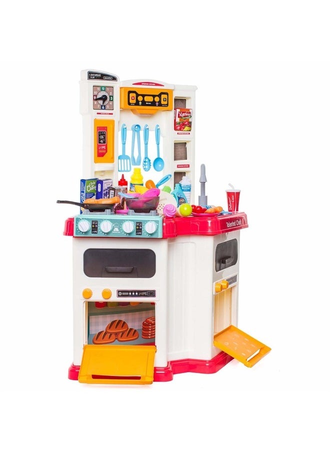 Toy Box - Talented Chef Pretend Beautiful Kitchen Play Set 67pcs Toy With Light And Sound - Image 1