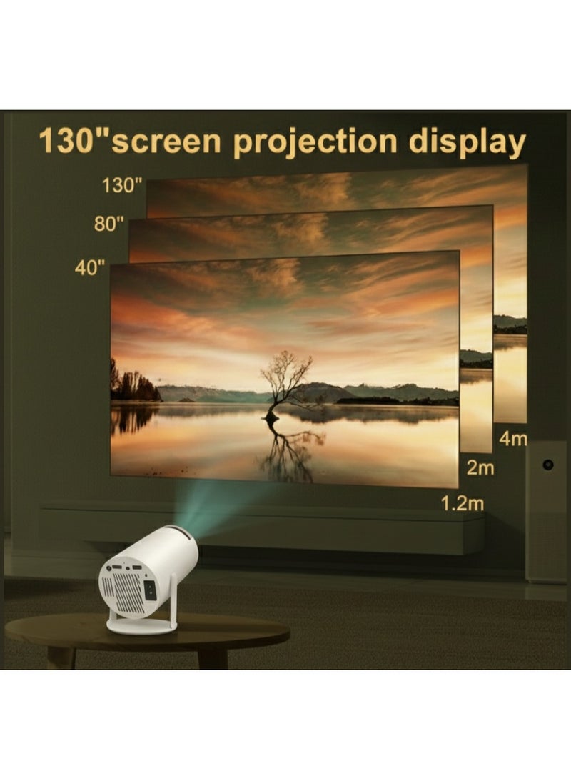 HY300 Smart Mini Projector | Android 11 | Auto Keystone | 2.4/5G WiFi & Bluetooth 5.0 | 1080P & 4K Projector | 130″ Home Theater Portable Projector - Image 3