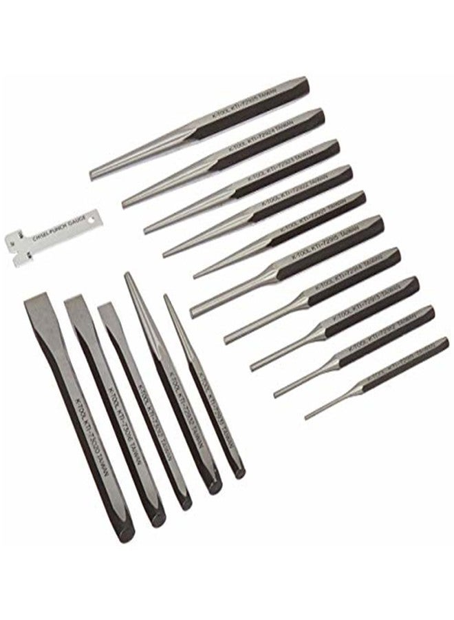 K-Tool International K Tool International PUNCH & CHISEL SET 15 PC. IN PLASTIC TRAY - Image 3