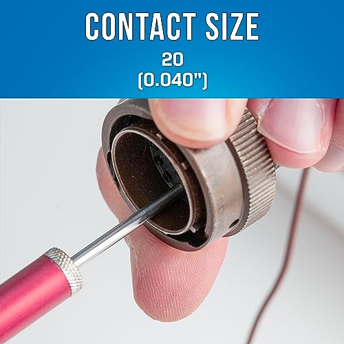 Jonard Tools R-4601 Extraction Tool with Front Release Contact and Red Handle, 20 Contact Size - Image 5
