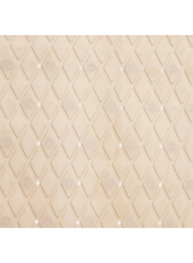 حامل ماكينة تحضير سجادة أرضية حوض استحمام بلاستيكية متينة مانعة للانزلاق، لون بيج، 70 × 35 سم، 160833O - Image 4