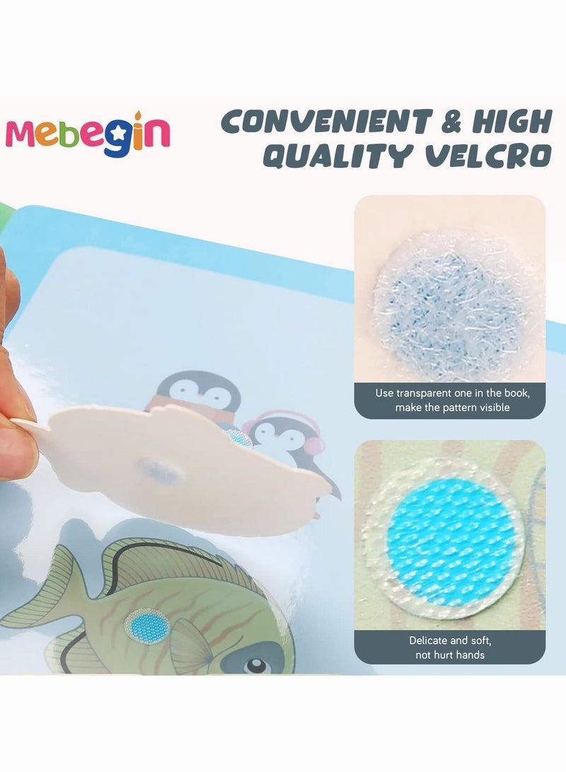 MEBEGIN Montessori Toys for Toddlers Busy Book for Kids Preschool Activity Binder Quiet Book 4 Pcs Set Early Educational Learning Book for Boys & Girls Develops Fine Motor Skills - Image 5