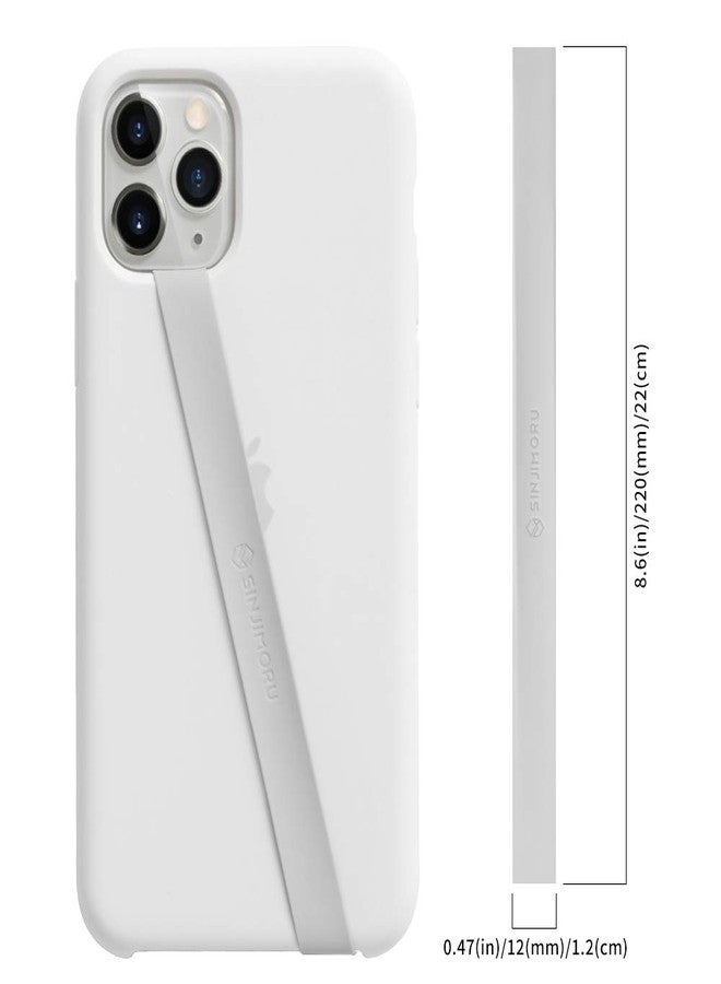 Sinjimoru Silicone Stretching Strap as Phone Grip Holder, Slim Grip Tape for iPhone Case, Secure Phone Strap as Cell Phone Holder. Sinji Loop Grey - Image 5