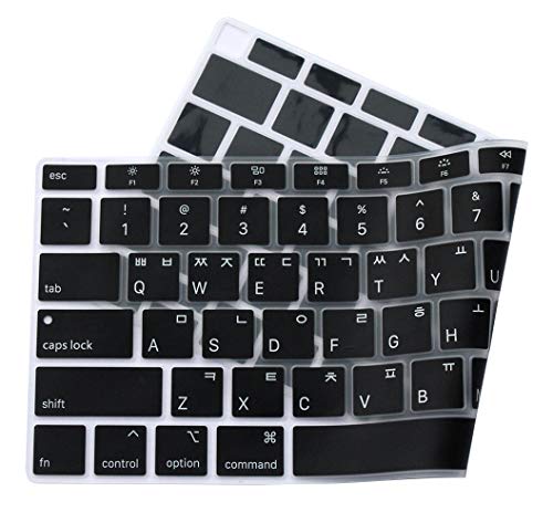 UHamn Korean Language Keyboard Cover Protective Skin Compatible with MacBook Air 13 inch with Retina Display Model A1932, 2018 Release (not Compatible for Old Version MacBook Air 13" A1369 & A1466) - Image 3