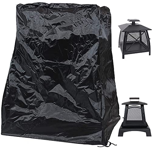 U Care UCARE Outdoor Steel Patio Fireplace Cover Waterproof 420D Oxford Square Hexagon Pagoda Fire Pit Fireplace Dust Covers with Drawstring - Image 1