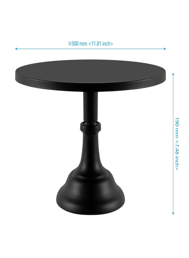 SEHOI 12 Inch Black Round Cake Stand, Metal Cake Stand, Detachable Dessert Display Stand for Weddings, Parties - Image 2
