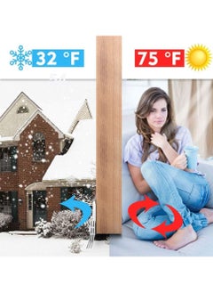 bullga Door Bottom Protective Seal Strip Insulating Wind, Dust, Noise, Weather Factors, and Heat Blocking, 100cm Length Seal Strip Suitable for Doors Inside and Outside, Brown  - Image 3