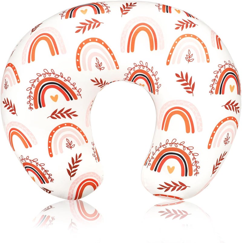 Pea Pod Nursing Pillow Cover - Rainbow Design - Image 1