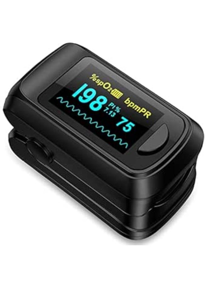 جهاز قياس الأكسجين ونبض القلب بالاصبع – محمول ودقيق – لمتابعة صحتك اليومية - Image 1