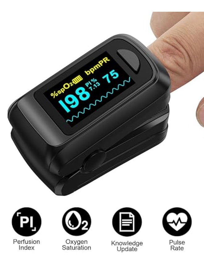 جهاز قياس الأكسجين ونبض القلب بالاصبع – محمول ودقيق – لمتابعة صحتك اليومية - Image 3