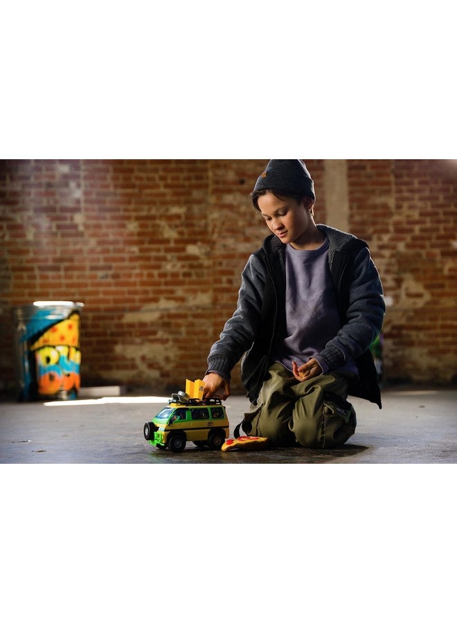 Teenage Mutant Ninja Turtles سيارة التحكم عن بعد Urtles Pizza Blaster إصدار الفيلم - مركبة تحكم عن بعد 2.4GHz مع 6 قاذفات بيتزا رغوية - للأعمار 5 وما فوق - Image 5