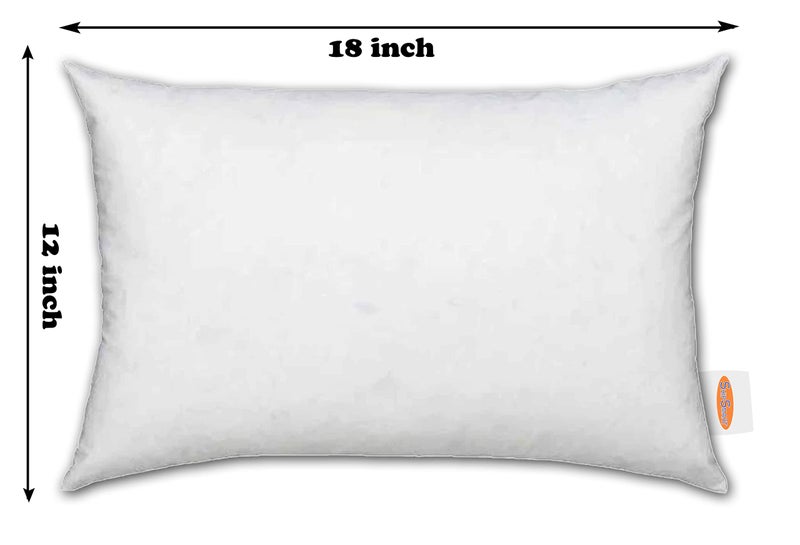 Ship Smart Non Woven Vaccum Packed Fiber Rectangular Cushion Pillow Inserts or Fillers for Sofa & Bed - Pack of 2, 12" X 18" (White, SsNwn_Plw21218Flr0001) - Image 5