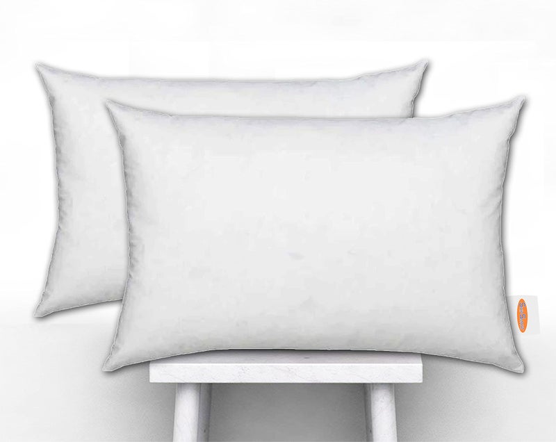 Ship Smart Non Woven Vaccum Packed Fiber Rectangular Cushion Pillow Inserts or Fillers for Sofa & Bed - Pack of 2, 12" X 18" (White, SsNwn_Plw21218Flr0001) - Image 4