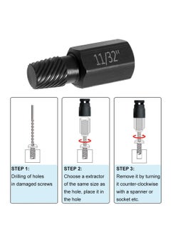 Excefore Damaged Bolt Extractor Kit, 10 Pcs Heavy-Duty Screw and Bolt Extractor Drill Bit Set, Hex Head Bolt Extractor Set, Easy Removal of Rusty and Broken Bolts for Automobile Repair  - Image 4