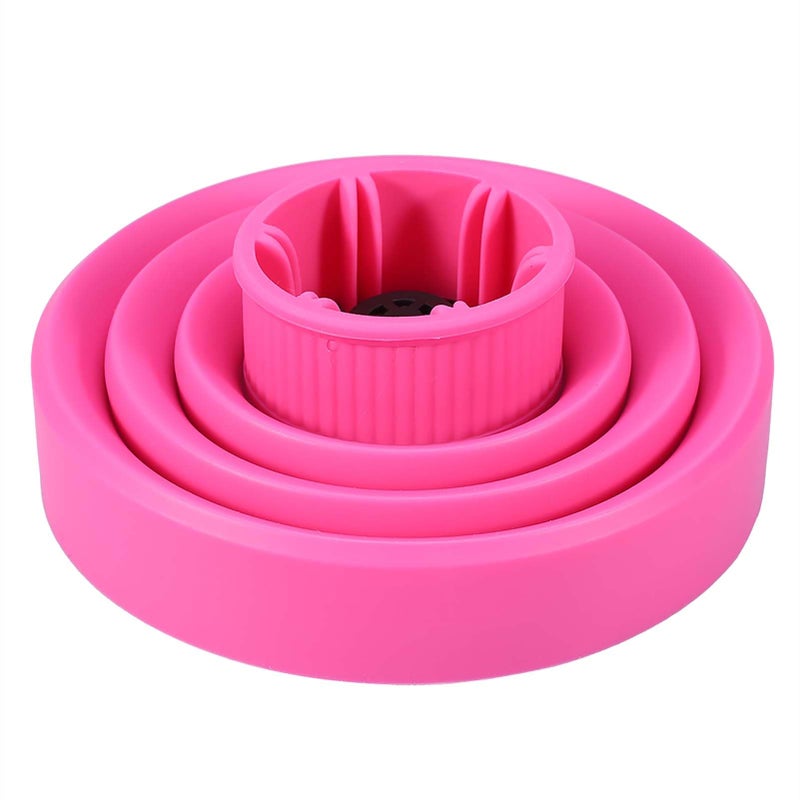 FILFEEL Hair Blower Diffuser Foldable Folding Hairdryer Cover Styling Hairdressing Tool 5Colors Pink - Image 3