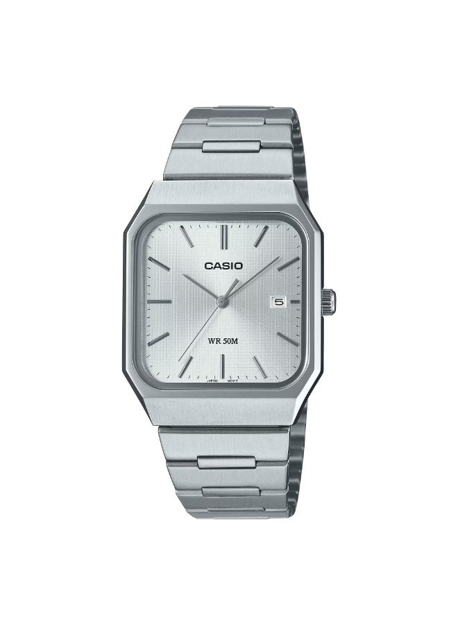 CASIO Standard Analog Classic design Stainless Steel Band Men's Watch MTP-B185D-7A-40 × 32.5 × 7.3 mm
