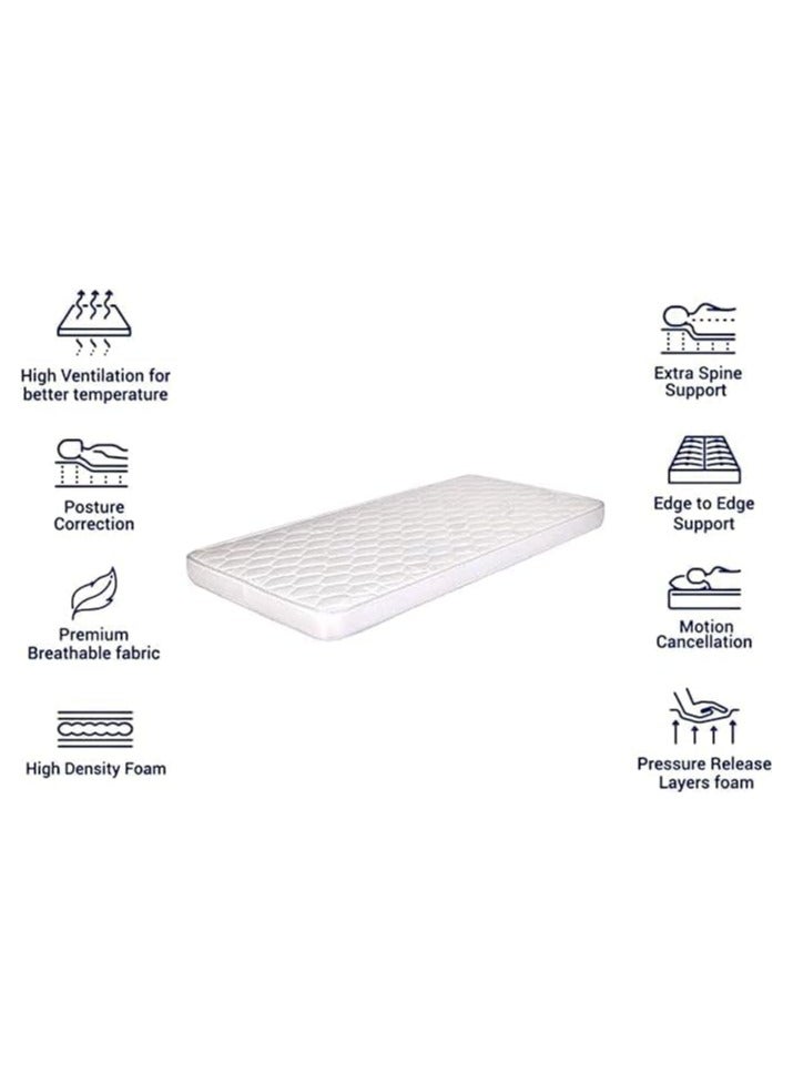 COMFY WHITE SINGLE 190 X 90 X 5CM ORTHOMEDICAL MATTRESS - Image 3