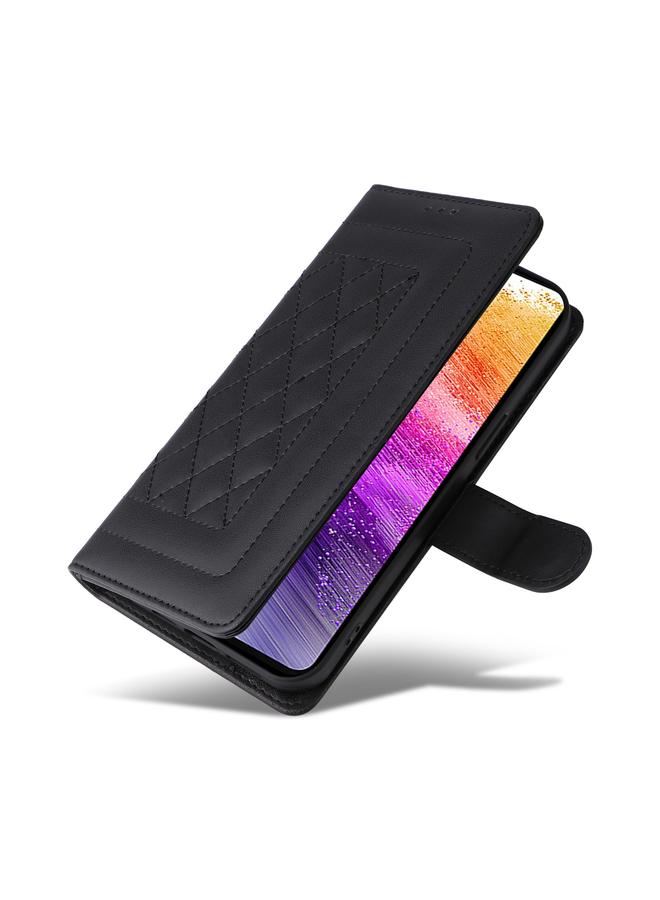 اس-توب جراب لهاتف Samsung Galaxy A73 5G جراب هاتف جلدي شبكي ماسي قابل للطي - Image 5