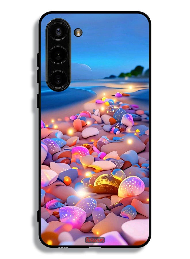 Tolwak غطاء حماية لهاتف سامسونج جالاكسي S23 5G بتصميم فن الحجارة - Image 3
