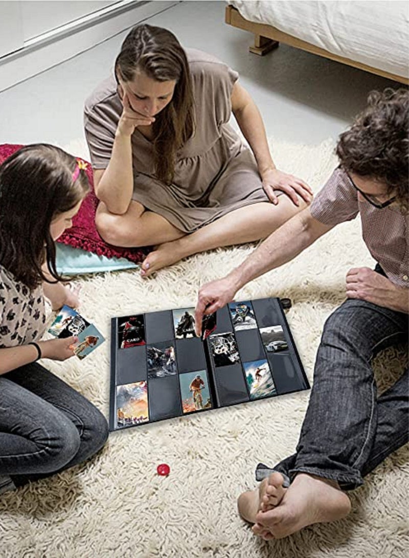 AITIME 360 Pockets Trading Card Binder Album, Side Loading PP Pockets Sleeves, Cards and Coupons Protector Storage Book (Red) - Image 5