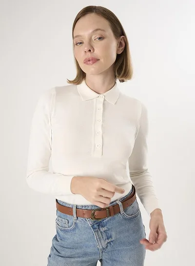 FELIX HARDY Polo Neck Buttoned Pullover