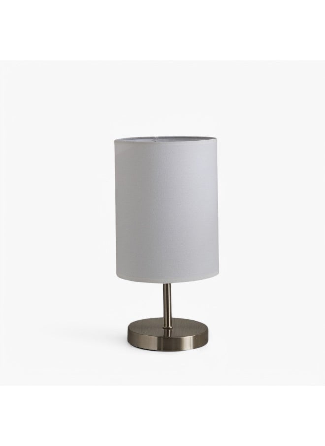 Glen Metal Table Lamp with Linen Shade - 15x15x30 cm