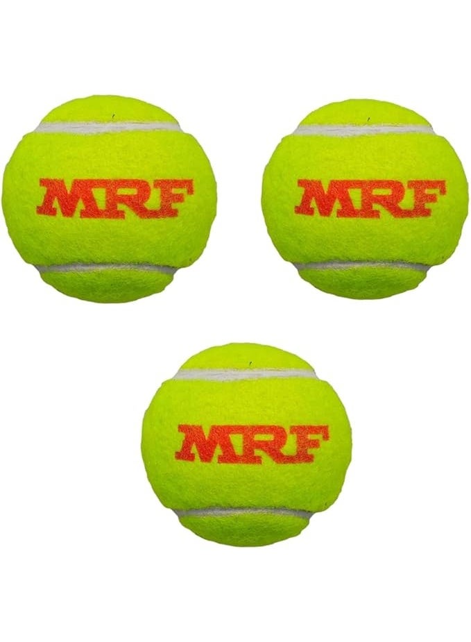 إم آر إف كرة تنس كريكيت ناعمة - كرة خفيفة الوزن ومتينة لتنس الكريكيت، مجموعة من 3 قطع - Image 2