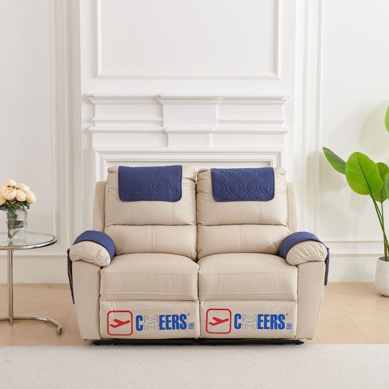 Yi Tong Hong New Cross-Border Sofa Armrest Pad 3-Piece Set with Headrest Pillow and Storage Pocket for Recliner and Sofa - Image 1