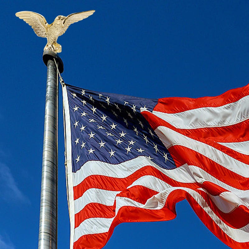 Eagle Finial Flagpole Topper Plastic Decorative Ornament For Garden Patio Replacement - Image 5