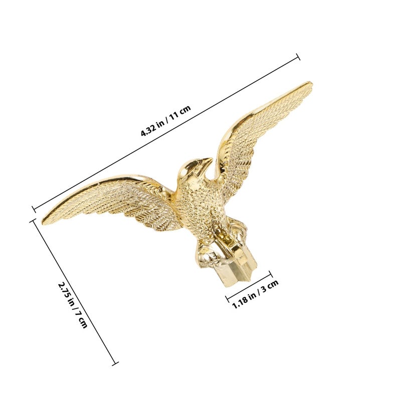 Eagle Finial Flagpole Topper Plastic Decorative Ornament For Garden Patio Replacement - Image 3