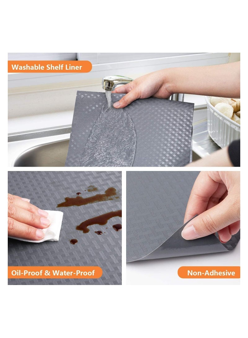 Shelf Liner for Kitchen Large (40 x 200cm) Non-Adhesive Drawer Mats, Non-Slip Food Grade EVA Drawer Liner, Stain-Proof Liner for Shelf, Refrigerator - Image 4