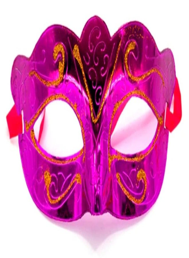 Fun Affairs Glitter Eye Mask for Halloween, Birthday, Adult Party for Men and Women Masquerade Ball Mask Venetian Party (Pack of 6) Colors as per availability - Image 3