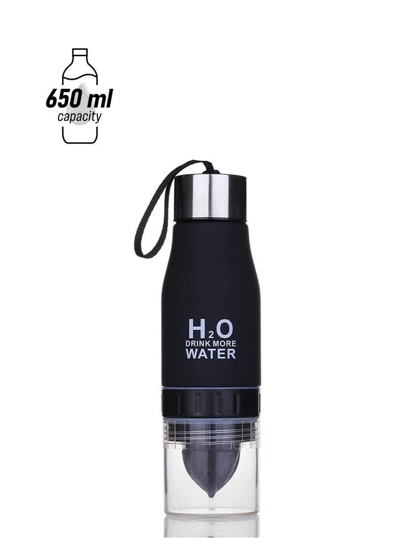 H2O Water Bottle Sports Pumpkin Fruit Cup Infuser Juice H2O Lemon Leakproof Travel Eco-Friendly Bicycle Bottles Outdoor Mug Drinkware  - Image 1