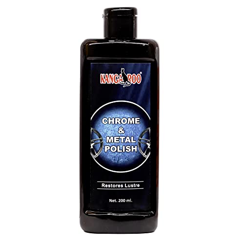 Kangaroo® Chrome and Metal Polish 200 ML For Chrome, Copper, Brass, Bronze, Gold, Nickel and Stainless Steel. All Metal Cleaner, Polisher and Protectant. Removes oxidation and discoloration. - Image 1
