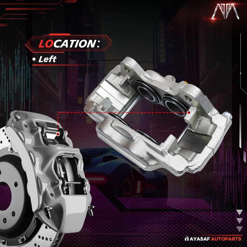 MAYASAF 192985 Front Left Brake Caliper Driver Side Caliper for Toyota 2000-06 Tundra, 2003-09 4Runner, 2007-14 FJ Cruiser, 2005-15 Tacoma - Image 2