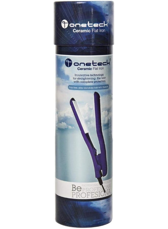 Oneteck Onetech Mini Ceramic Flat Iron, Purple - Image 4