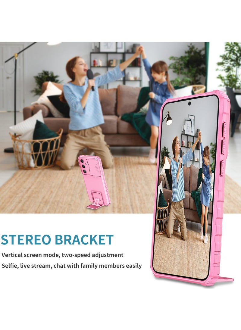 Generic Samsung Galaxy A35 5G / Galaxy A55 5G Case Cover, Innovative Telescopic Bracket, Sliding Protection Camera Window, Slim Thin PC&TPU Shockproof Mobile Phone Case  - Image 3