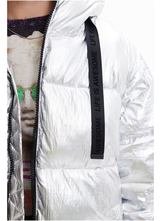 DESIGUAL - Detachable sleeve padded jacket - Image 1