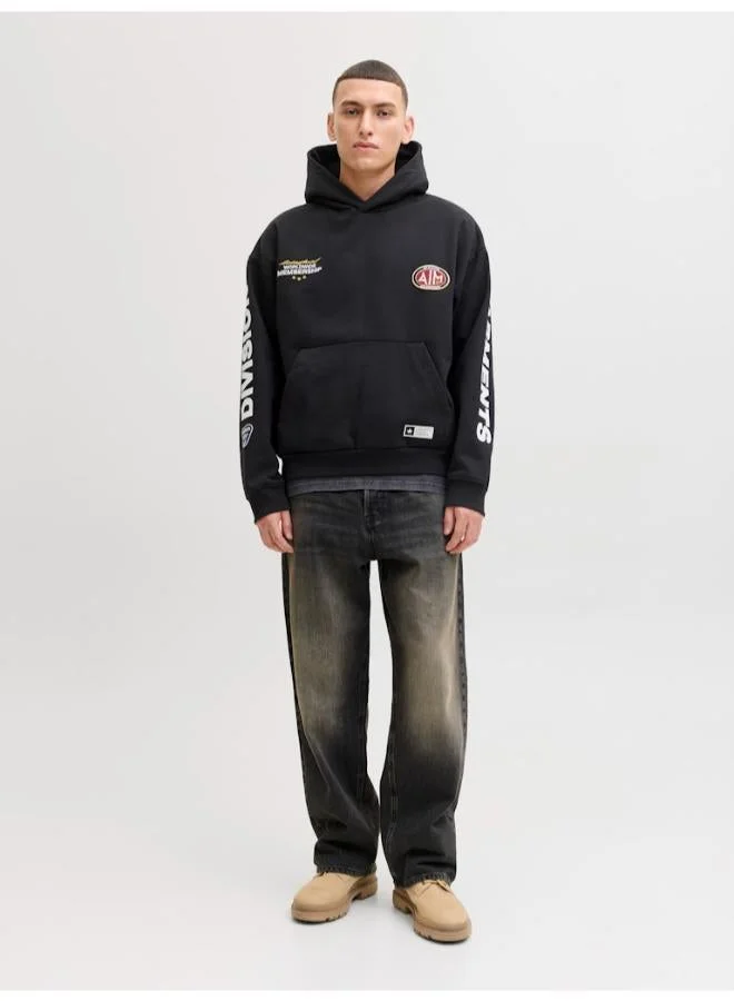 JACK & JONES  Logo Regular Fit Pullover Hoodie for Men | Best Price UAE