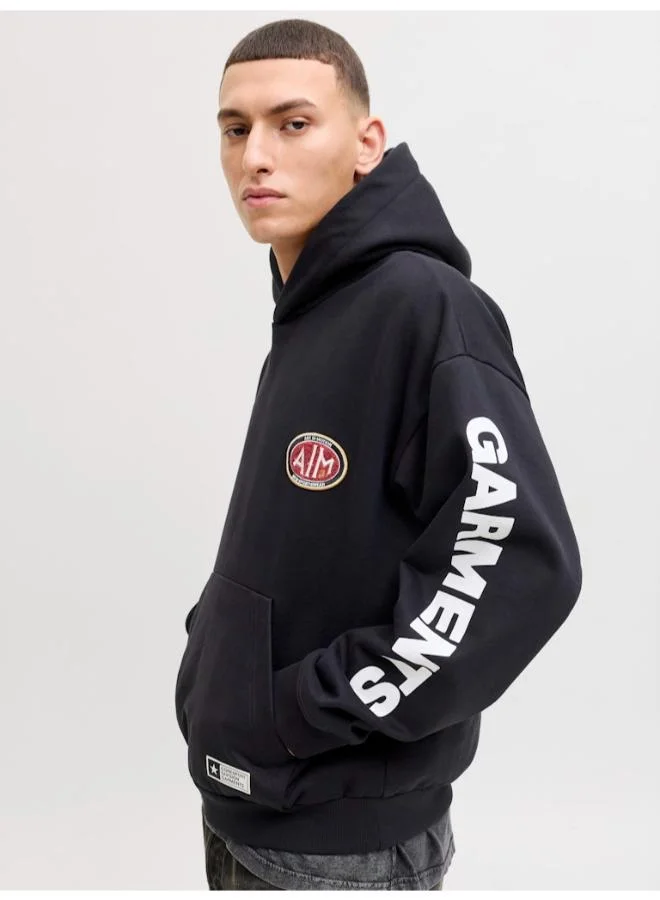 JACK & JONES  Logo Regular Fit Pullover Hoodie for Men | Best Price UAE