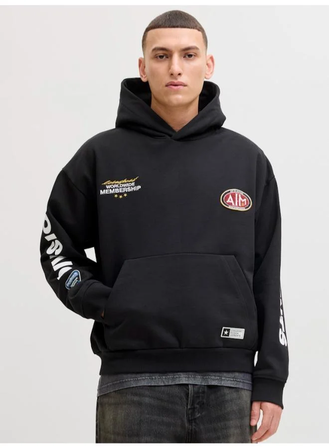 Logo Regular Fit Pullover Hoodie