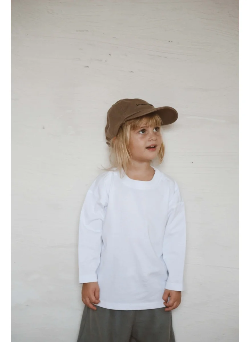 Ohlala Koala White Basic Long Sleeve T-Shirt