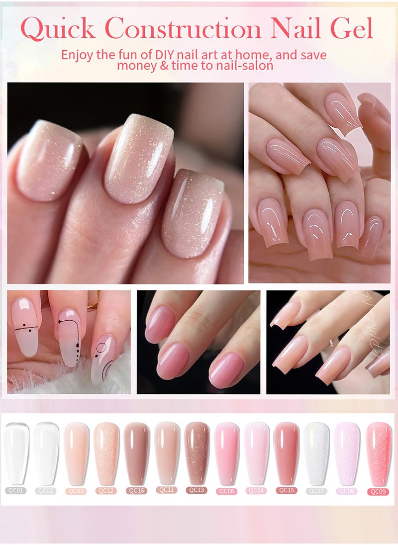 Born Pretty - Nail Polish, Multi Used Super Strong High Gloss Nail Extension Gel, Long Lasting Easy to Use Nail Glue Gel, Nail Repair Treatment 10ml - Image 1